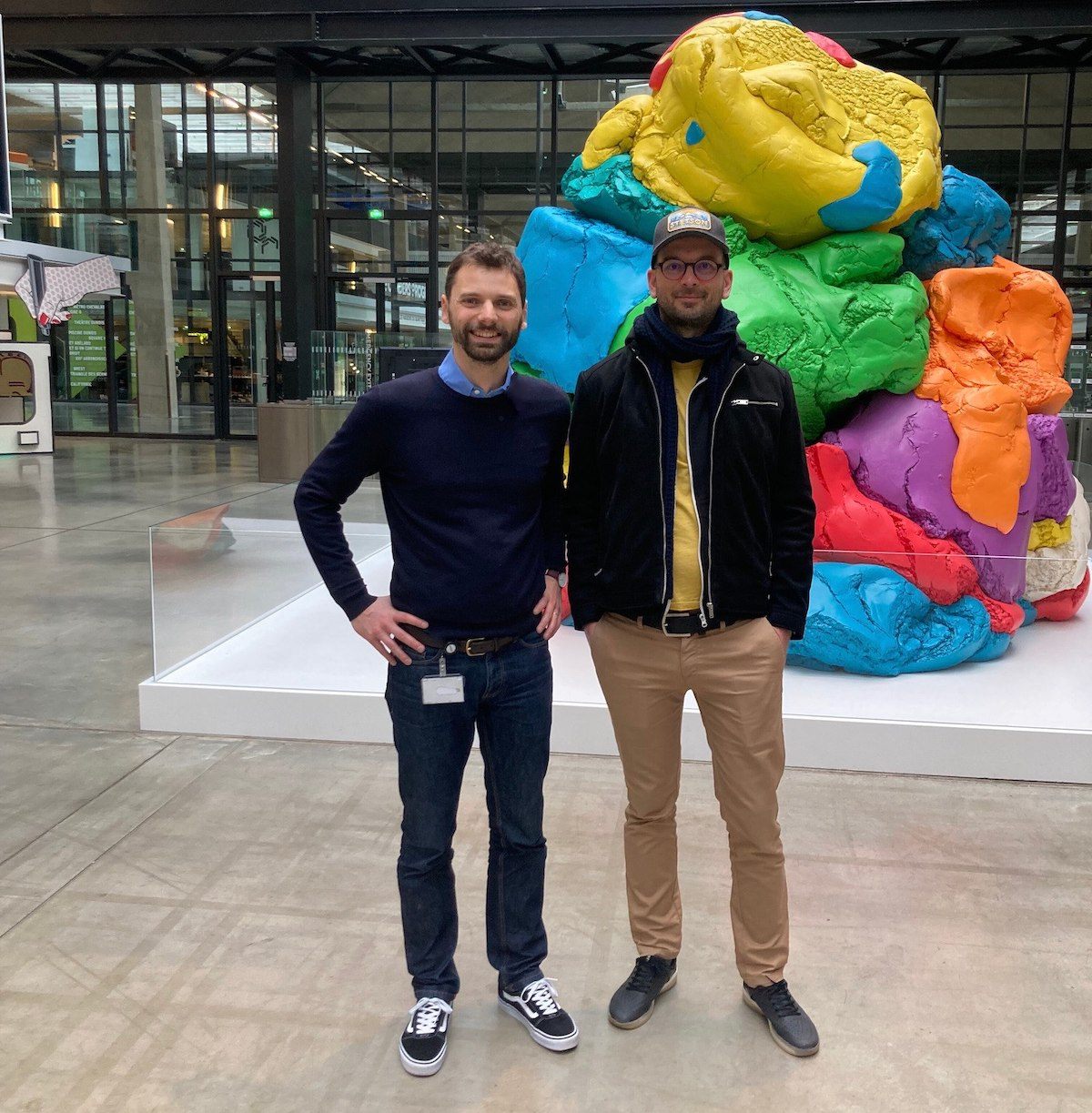 Maxime & Matthieu en mars 2024 à Station F (bureaux de Paris)